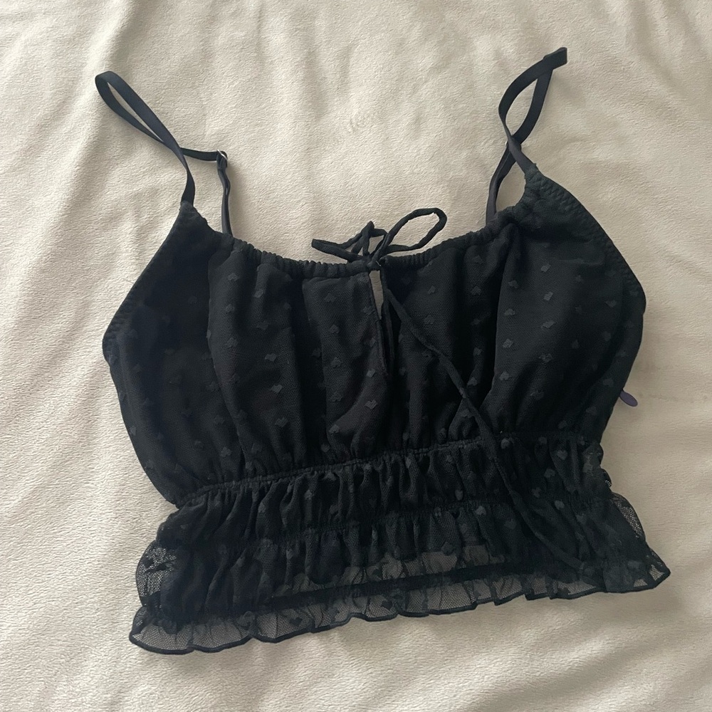 Black tank top